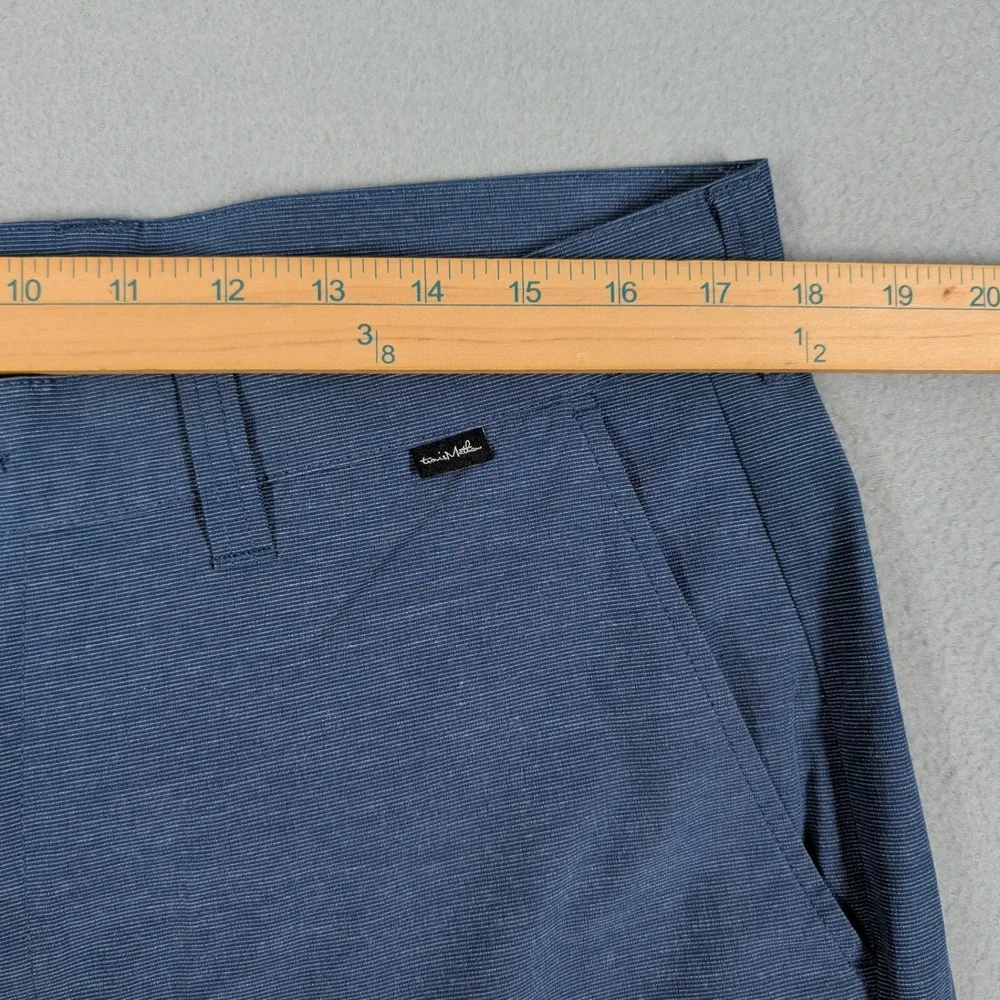 Travis Mathew Shorts Mens 34 Blue Beck Performance Golf Casual Summer Activewear